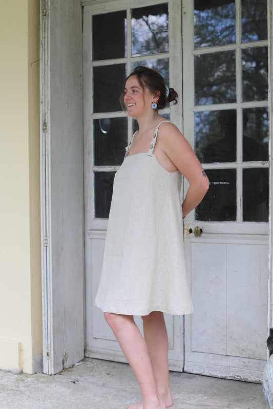 L'ESSENTIELLE - Robe en lin naturel