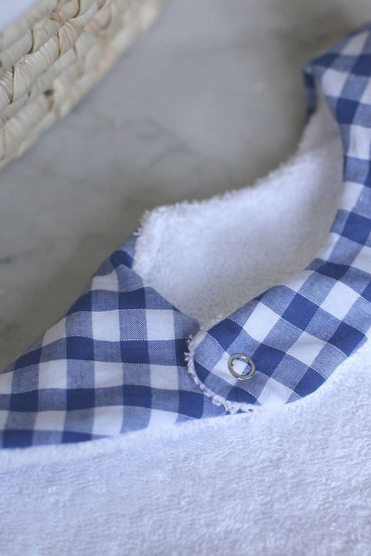 PETIT VICHY - Bavoir en coton personnalisable