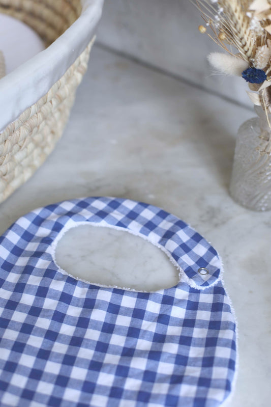 PETIT VICHY - Bavoir en coton personnalisable