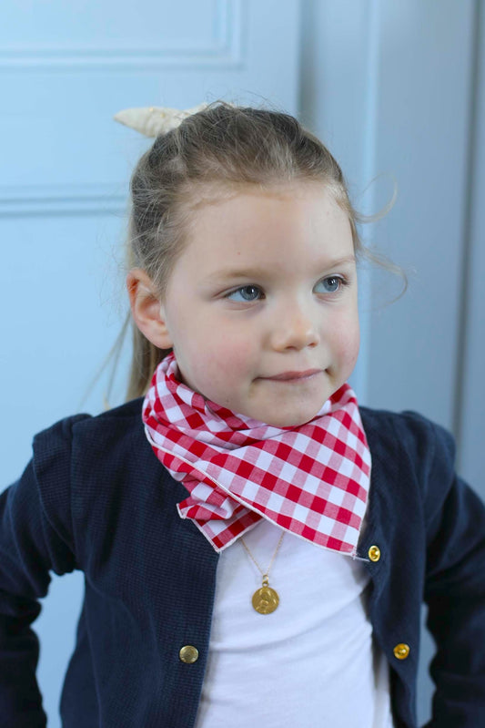 FOULARD VICHY ROUGE LISON 🍒