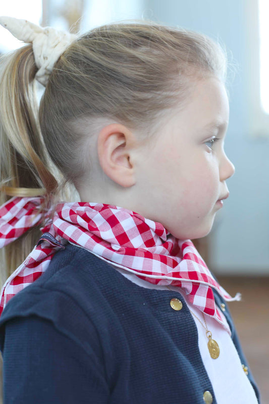 FOULARD VICHY ROUGE LISON 🍒