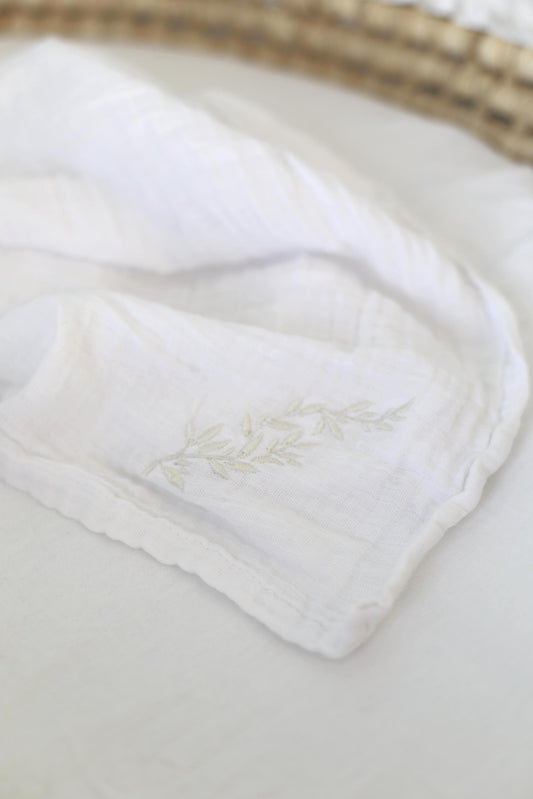 Lange brodé linge d’antan – Personnalisable