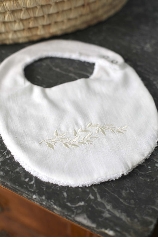 Bavoir - Linge d'antan en lin personnalisé