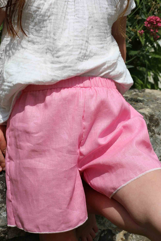 SHORT MIXTE EN LIN - L'ÉLÉGANT