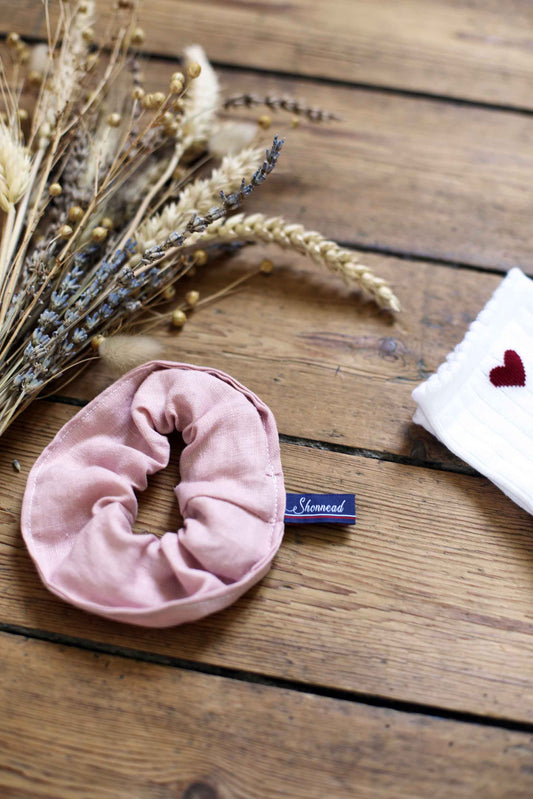 Chouchou 100% Lin rose - L'Intrépide - Shonnead