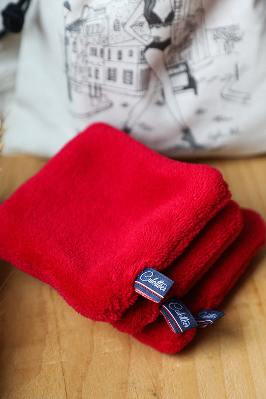 Lot de 3 lingettes démaquillantes made in France
