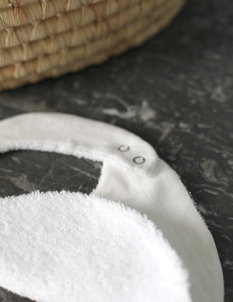 Bavoir - Linge d'antan en lin personnalisé