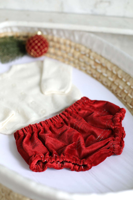 Bloomer velour rouge