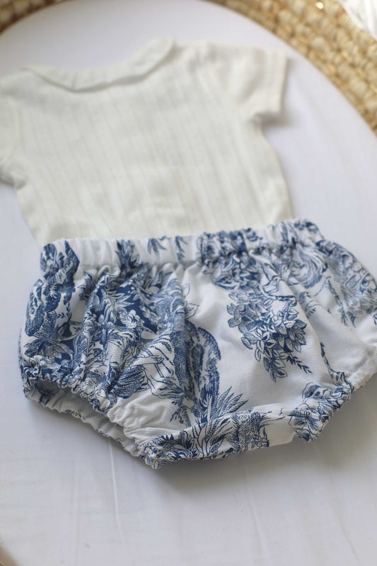 Bloomer toile de jouy marine