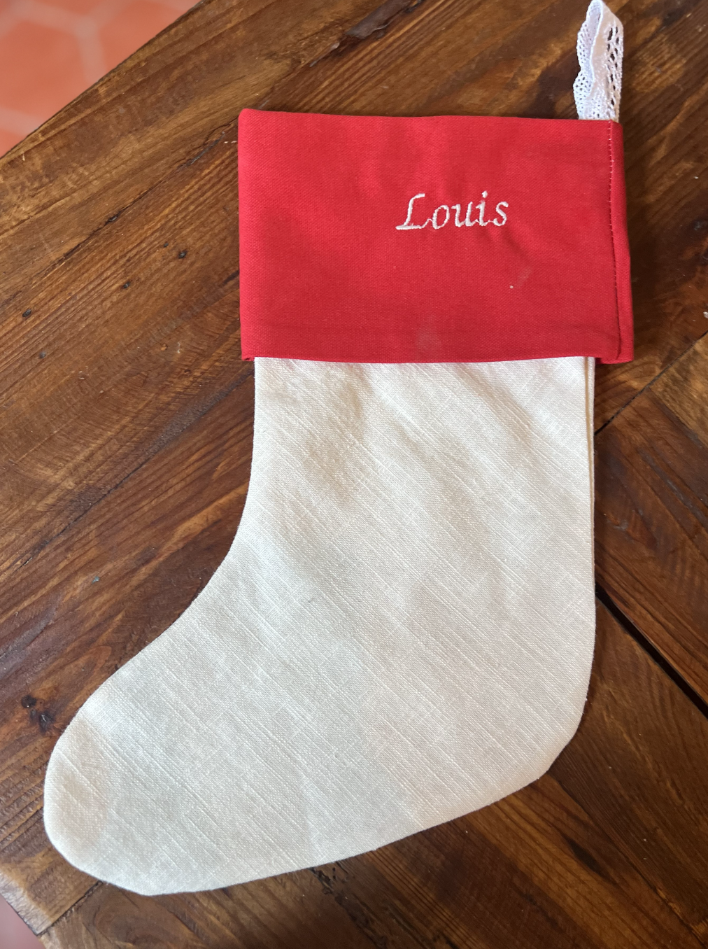 Chaussette de Noël en Lin - Édition Limitée