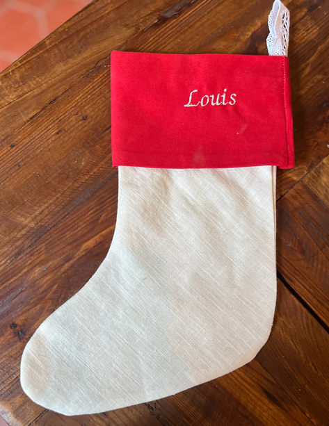 Chaussette de Noël en Lin - Édition Limitée