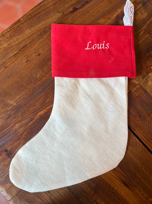 Chaussette de Noël en Lin - Édition Limitée