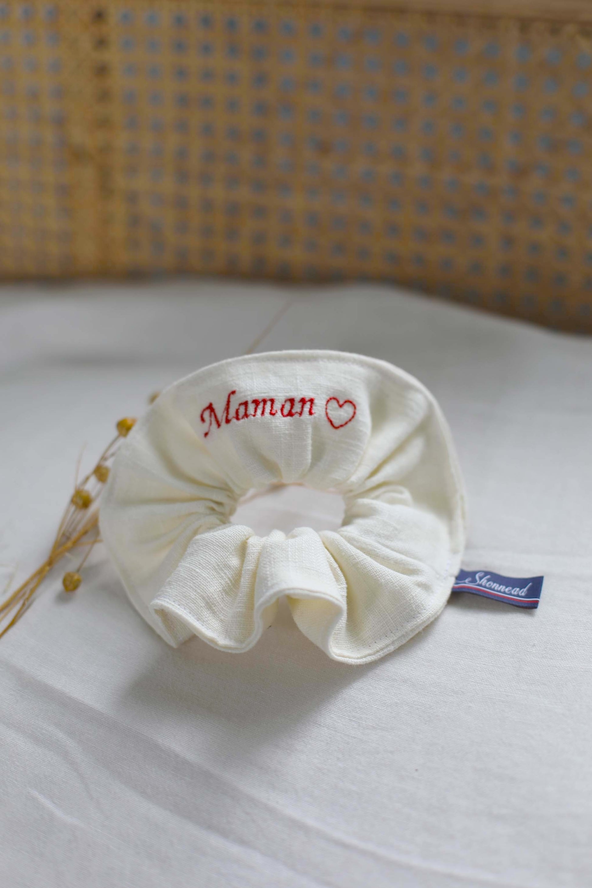 Chouchou 100% Lin - Broderie Maman ❤️ - Shonnead