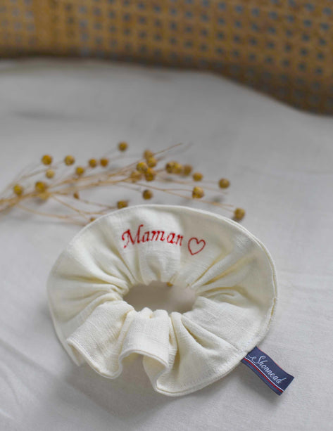 Chouchou 100% Lin - Broderie Maman ❤️ - Shonnead