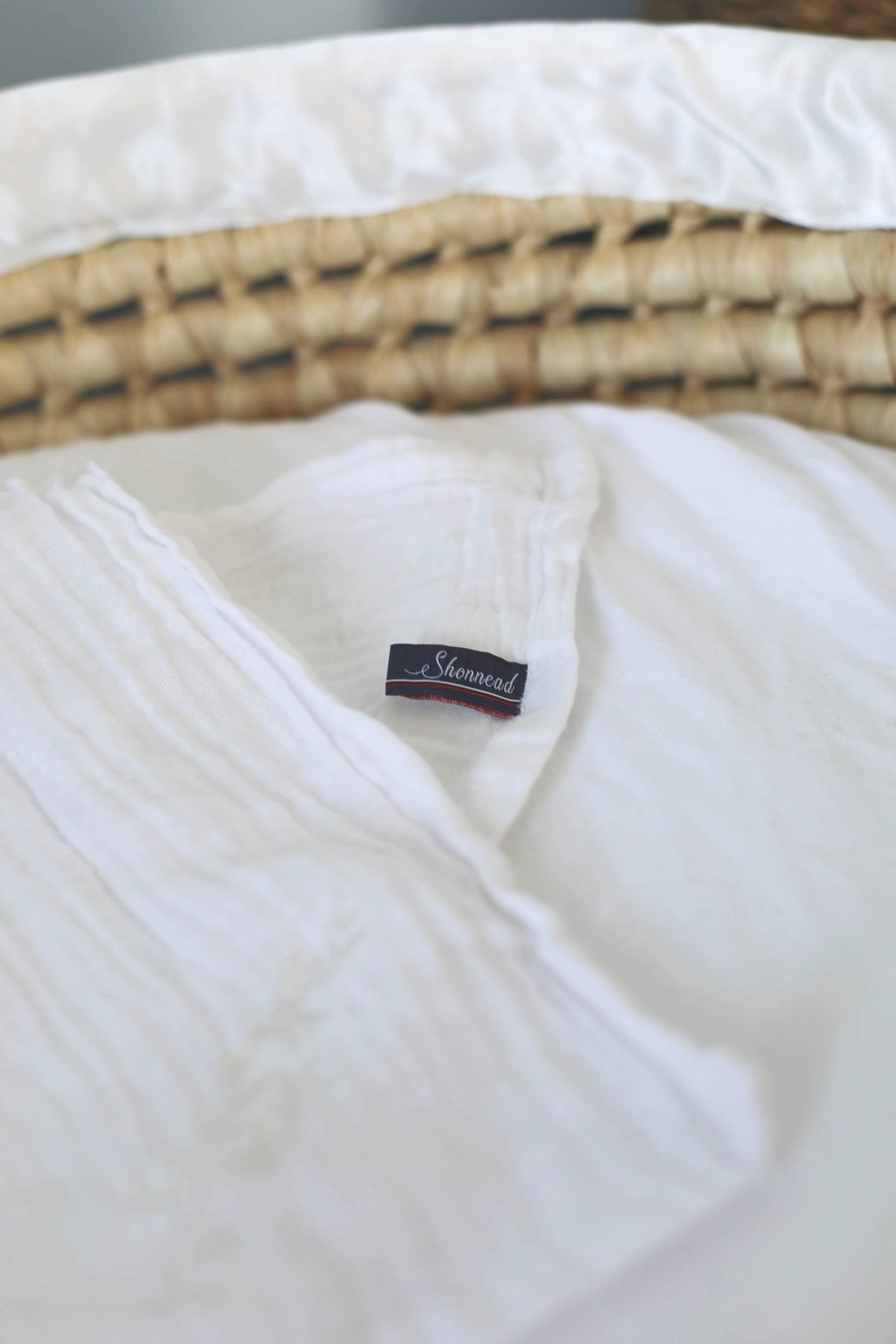 Lange brodé linge d’antan – Personnalisable