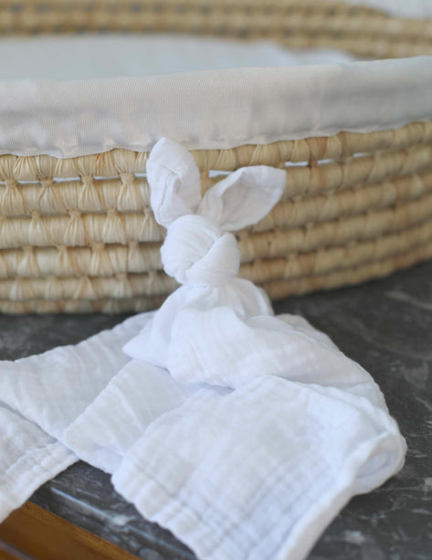 Doudou lapin prénom brodé coton léger cadeau naissance