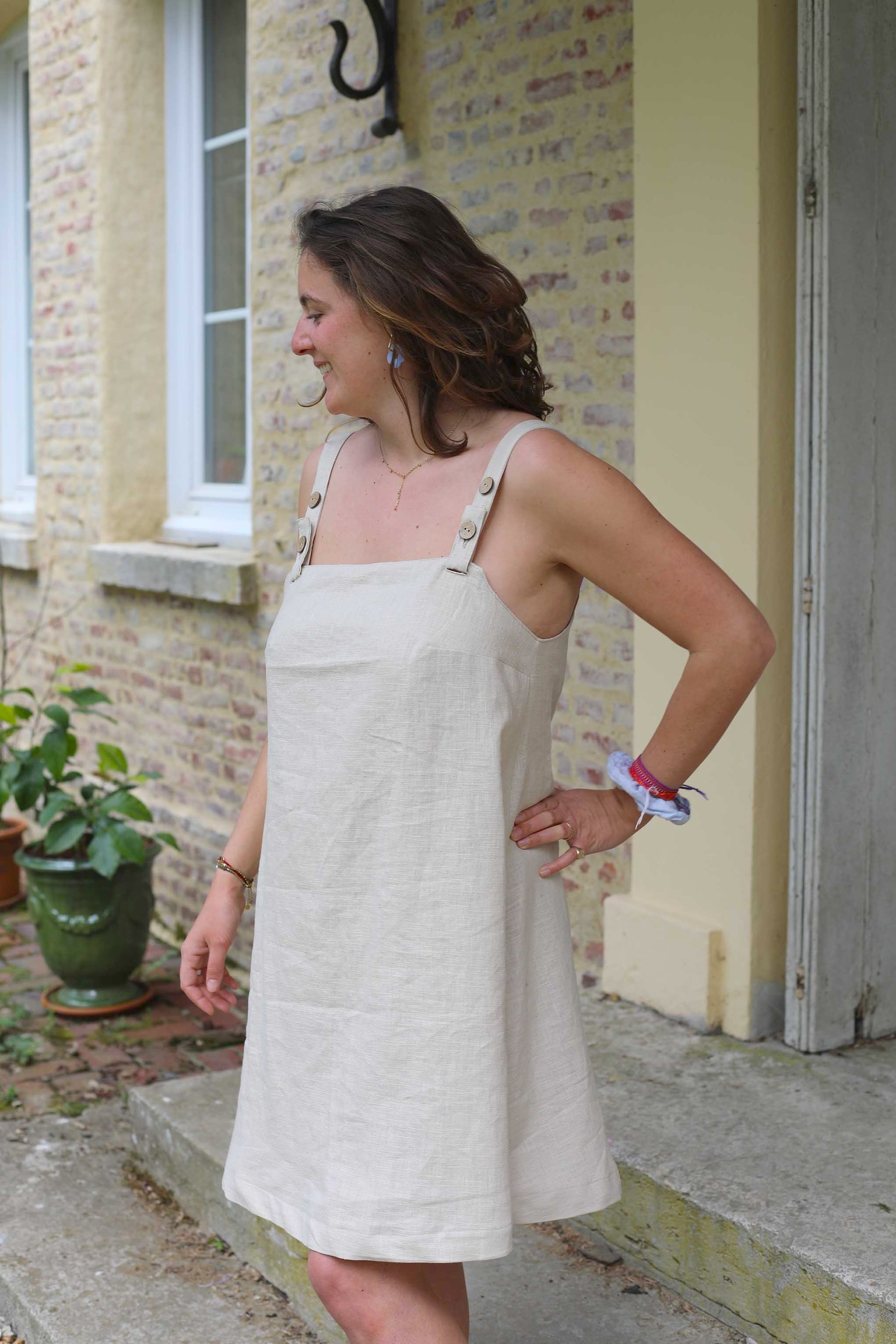 ROBE EN LIN NATUREL L'ESSENTIELLE
