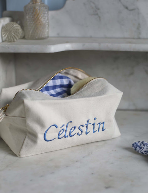 trousse de toilette personnalisable 